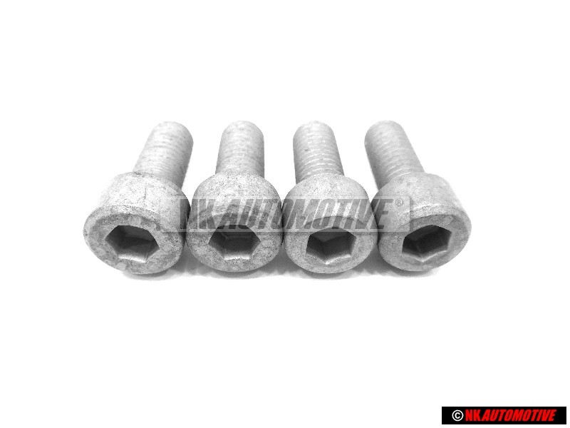 4x Original VW Socket Head Hexagon Bolt Self Locking M8x20 - N 01471015