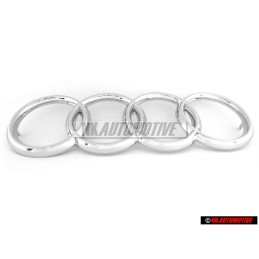 Original Audi Rings Front Grill Badge Emblem Chrome - 811853605A