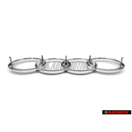 Original Audi Rings Front Grill Badge Emblem Chrome - 811853605A