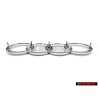 Original Audi Rings Front Grill Badge Emblem Chrome - 811853605A