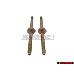 2x Original VW Stud With Hex Hd - 037260821