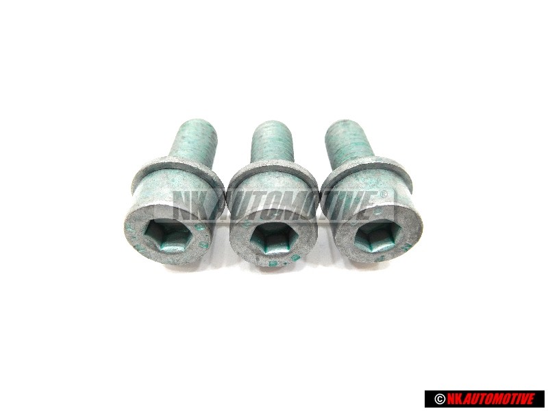 3x Original VW Socket Head Bolt With Hexagon Socket Head - N 90221803