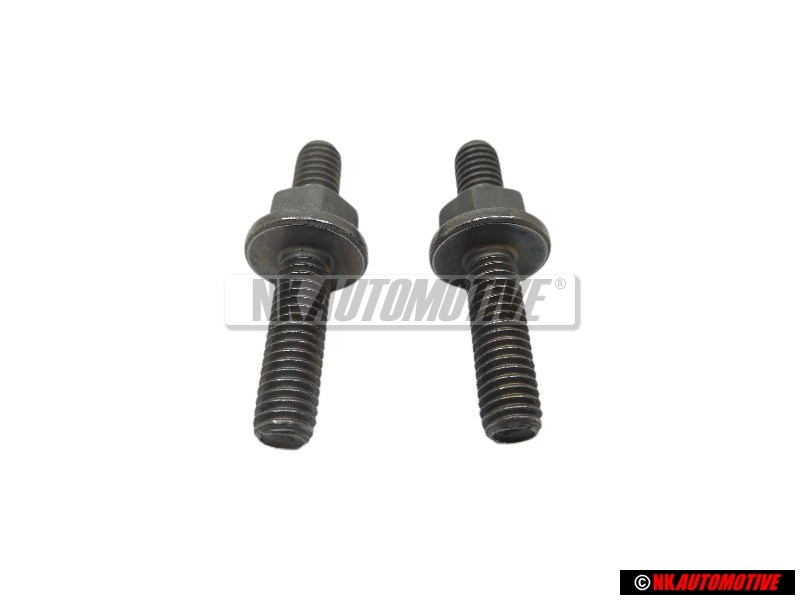 2x Original VW Double Ended Stud with Hexagon Drive M6x22 M6X14 - N 91148001