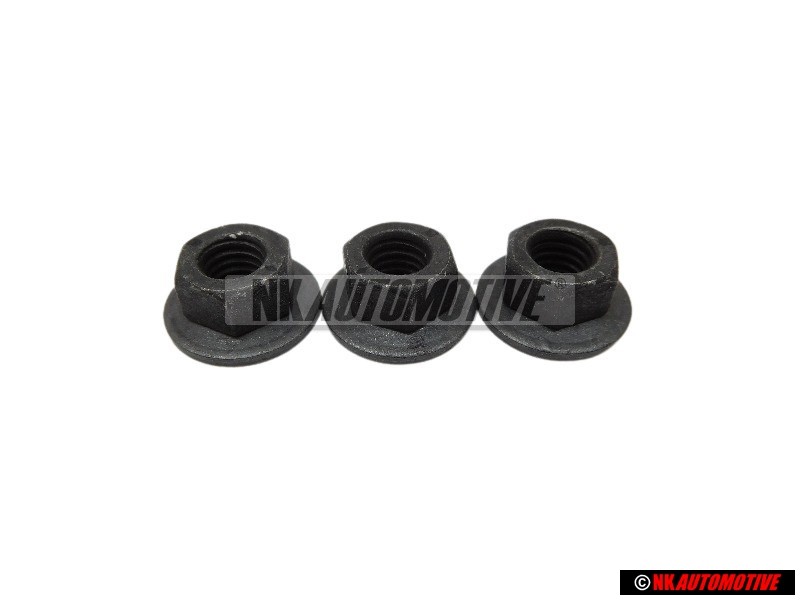 3x Original VW Hexagon Collar Nut - N 90175205