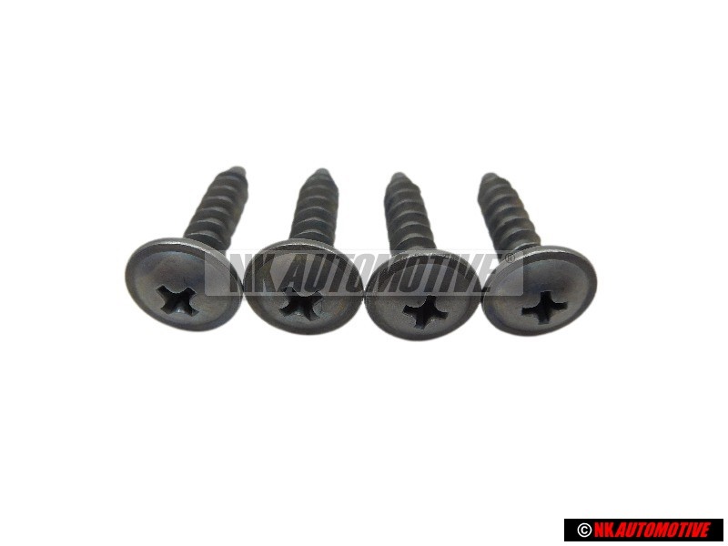 4x Original VW Oval Head Panel Screw - N 90172004
