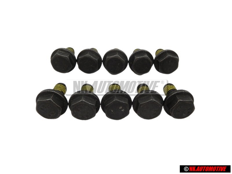 10x Original VW Hex Collared Bolt - N 90328502