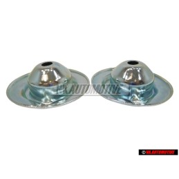 2x Original VW G60 Front Suspension Upper Spring Disc - 357412341