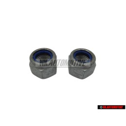 2x Original VW Suspension Strut Upper Hexagon Nut Self Locking - N 10535201