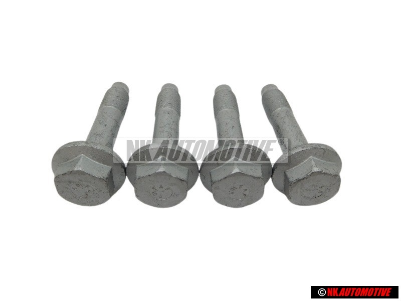 4x Original VW Front Suspension Strut Hexagon Collared Bolt - N 10174002