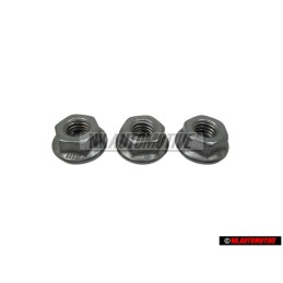 3x Original VW Hexagon Collar Nut - N 90215805
