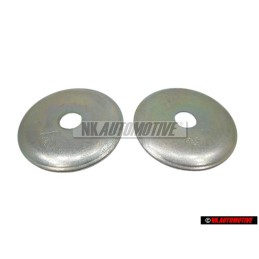 2x Original VW Rear Suspension Upper Mount Nut Cup Washer - 191512337