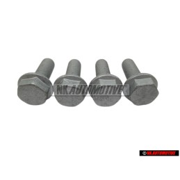 4x Original VW Front Brake Caliper Carrier Self Locking Bolt - N 90708504