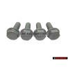 4x Original VW Front Brake Caliper Carrier Self Locking Bolt - N 90708504