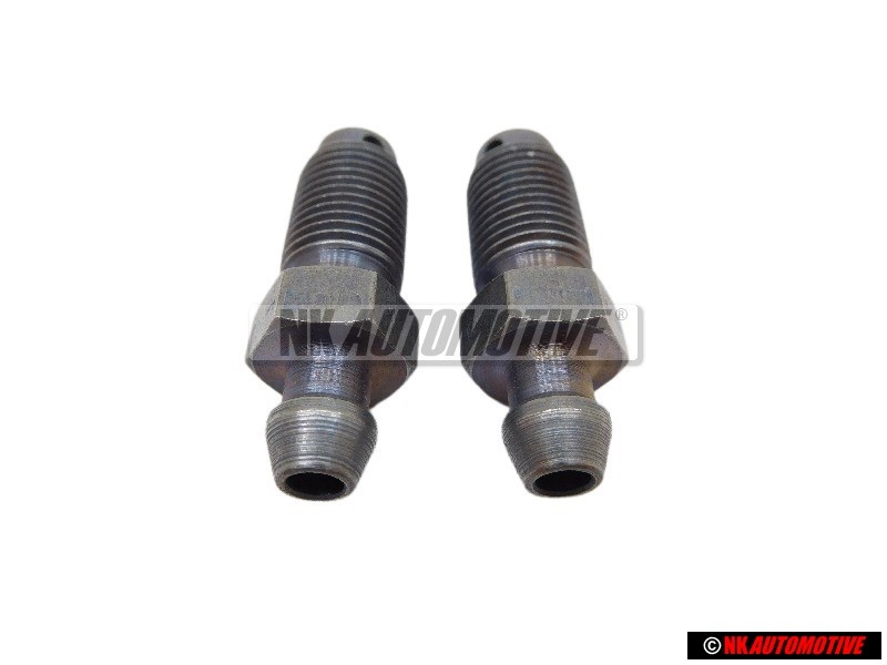 2x Original VW Brake Caliper Breather Nipple with Cap - 357615273