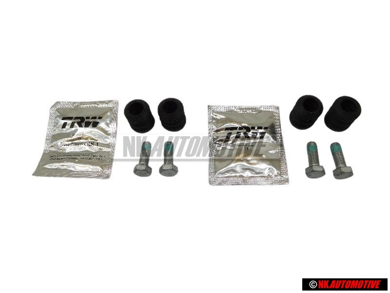 2x Original VW Front Brake Caliper Guide Pins Pretective Sleeve Set - 8E0698470B