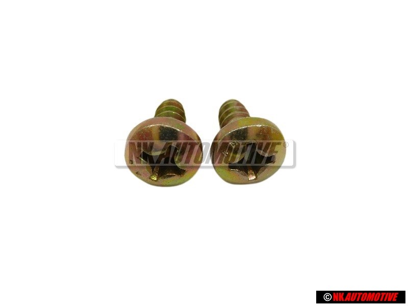 2x Original VW Oval Head Panel Screw - N 0139734
