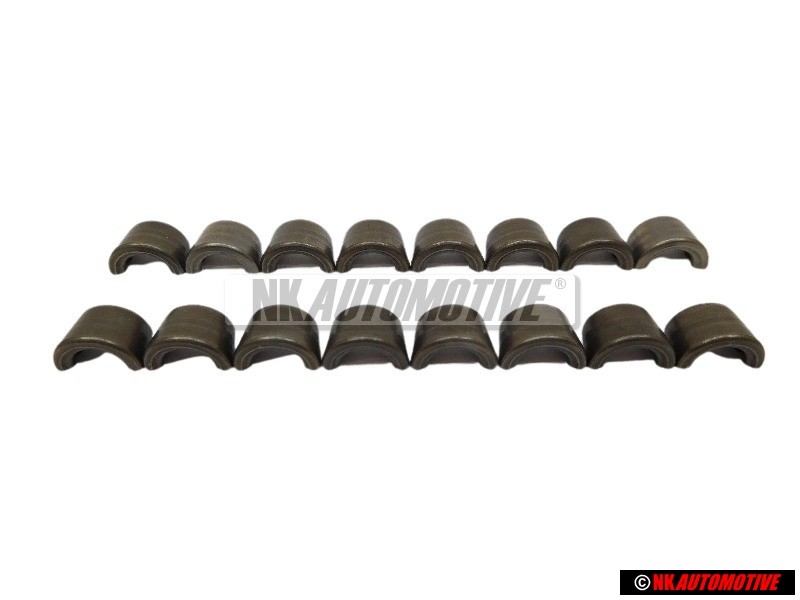 16x Original VW Valve Spring Disc Keeper Retainer Cotter Split - 113109651A
