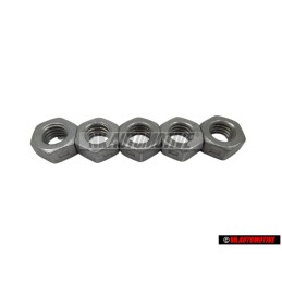 5x Original VW "Hexagon Nut, Self-Locking" - N 90074401