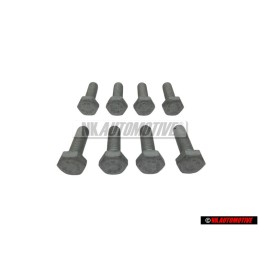 8x Original VW Hexagon Bolt M6x20 - N 01021710