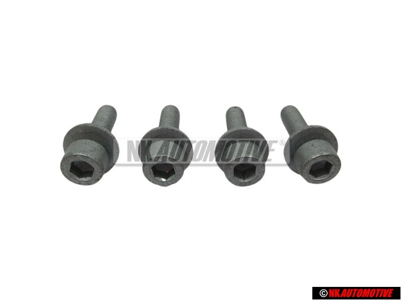 4x Original VW Socket Head Bolt With Hexagon Socket Head - N 10172501