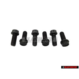 6x Original VW 12-Point Head Bolt - N 10104501
