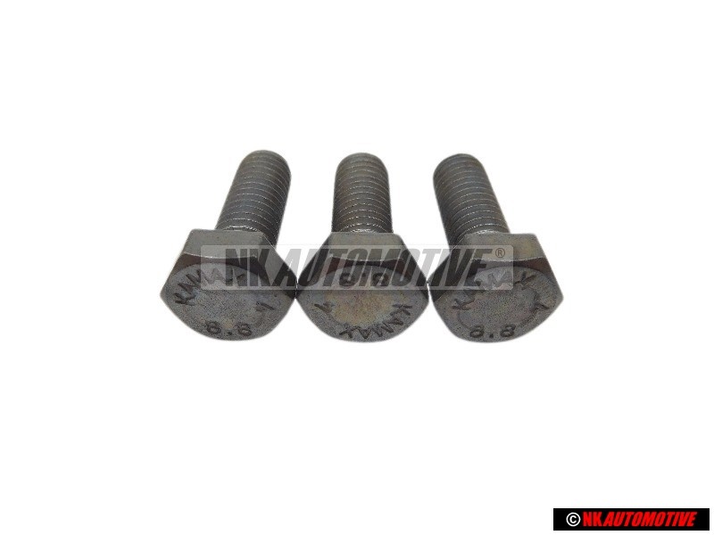 3x Original VW Hexagon Bolt M8x22 - N 01024118