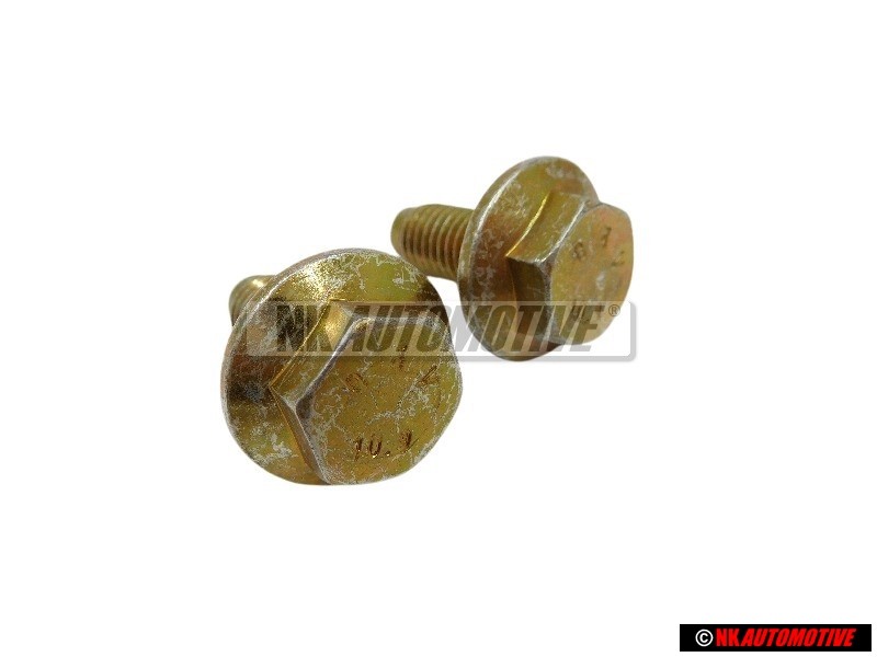 2x Original VW Hexagon Collared Bolt M10x25 - N 10141701