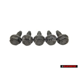 5x Original VW Gearbox Side Cover Hexagon Bolt M7x20 - N 10143002