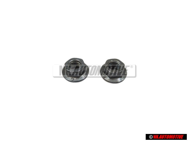 2x Original VW Hexagon Collar Nut M5 - N 10017304