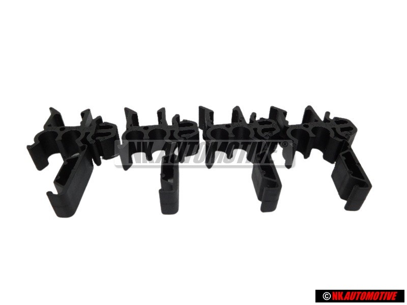 4x Original VW Spray Jet Nozzle Hose Bracket - 357955747