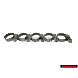 5x Original VW Hose Clamp Jubilee 12-22x9x0.4 - N 10258201