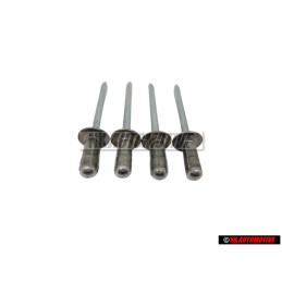 4x Original VW Pop Rivet - N 90437401