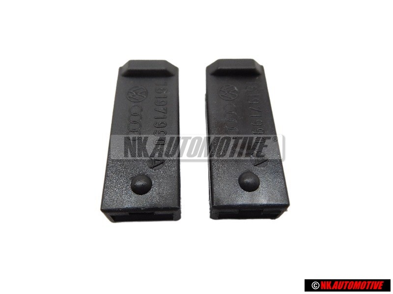 2x Original VW Wiring Harness Flat Contact Housing 1 Pin - 161971990A