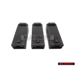 3x Original VW Wiring Harness Flat Contact Housing 1 Pin - 161971990A