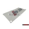 Original Audi S3 Rear Boot Badge Emblem Chrome Red - 8P0853735 2ZZ
