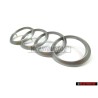 Original Audi Rings Engine Cover Badge Emblem Silver - 022103940C