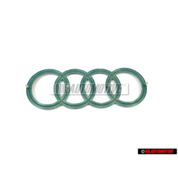 Original Audi Rings Engine Cover Badge Emblem Silver - 022103940C