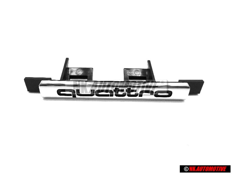 Original Audi QUATTRO Front Grill Badge Emblem Chrome - 4B0853736A 2ZZ