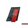 Original Audi S6 Front Grill Badge Emblem Black Chrome Red - 4B3853735A 2ZZ
