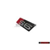 Original Audi S6 Front Grill Badge Emblem Black Chrome Red - 4F0853736F 2ZZ