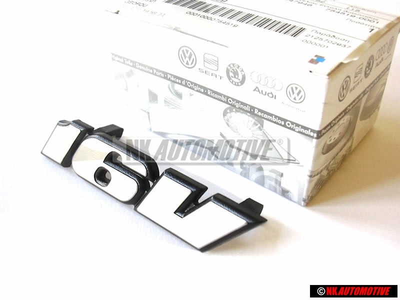 Original VW 16V Front Grill Badge Emblem Silver - 535853679C GX2