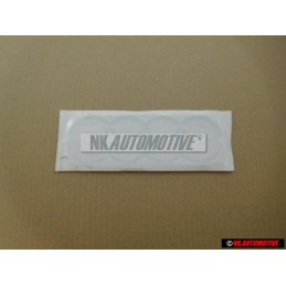 Original Audi Rings Rear Boot Badge Emblem Chrome - 8E9853742 2ZZ