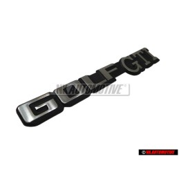 Original VW GOLF GTI Rear Badge Emblem Brushed Silver - 191853687C GX2