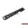 Original VW GOLF GTI Rear Badge Emblem Brushed Silver - 191853687C GX2