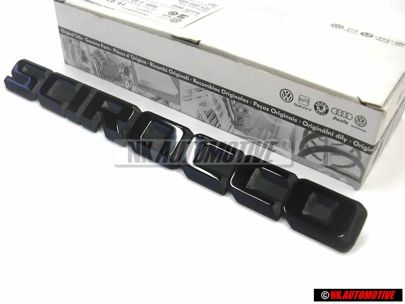 Original VW SCIROCCO Rear Trunk Boot Badge Emblem Black - 533853687M MY8