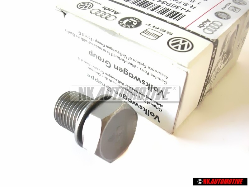 Original VW Oil Sump Pan Drain Plug And Washer M14x1.5x22 - N 90813202