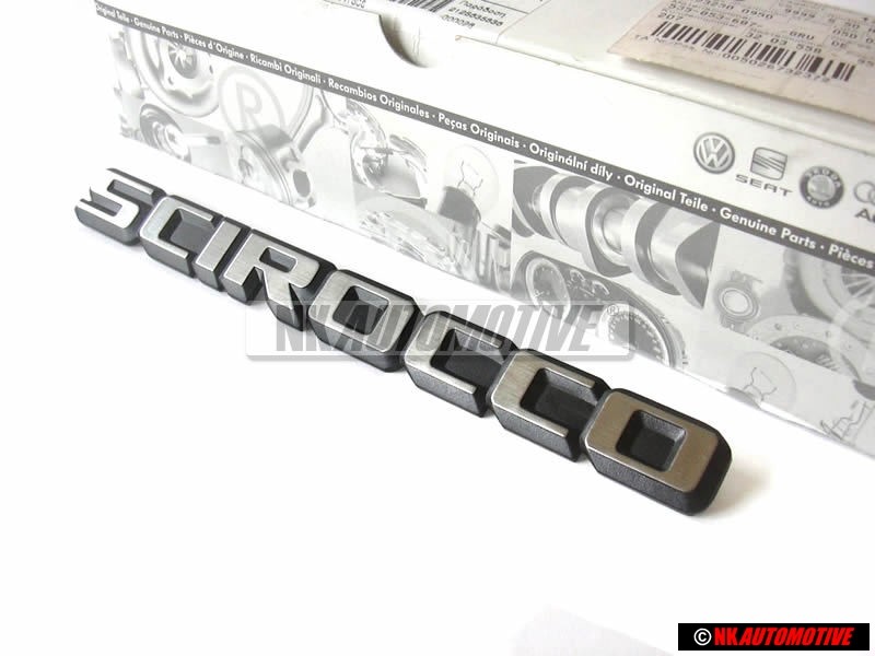 Original VW SCIROCCO Rear Boot Badge Chrome - 533853687Q