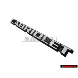 Original VW CABRIOLET Rear Boot Badge Emblem White - 155853687B QK6