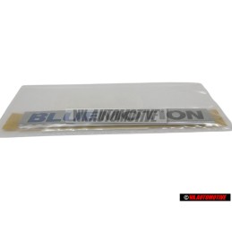 Original VW BLUE MOTION Rear Trunk Boot Badge Emblem - 3C0853675AJWWS