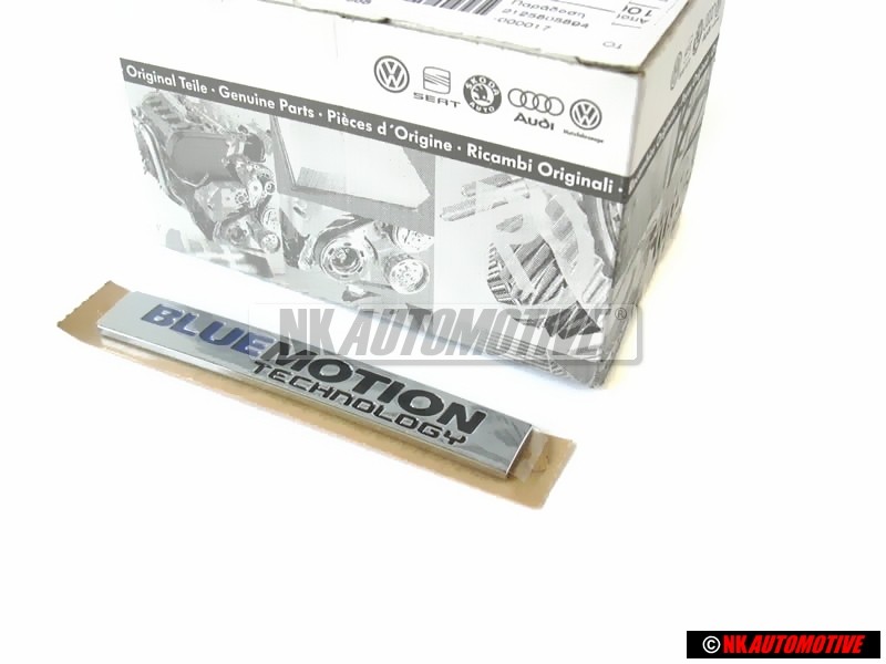 Original VW BLUE MOTION TECHNOLOGY Rear Boot Badge Emblem - 5K0853675BCWWS